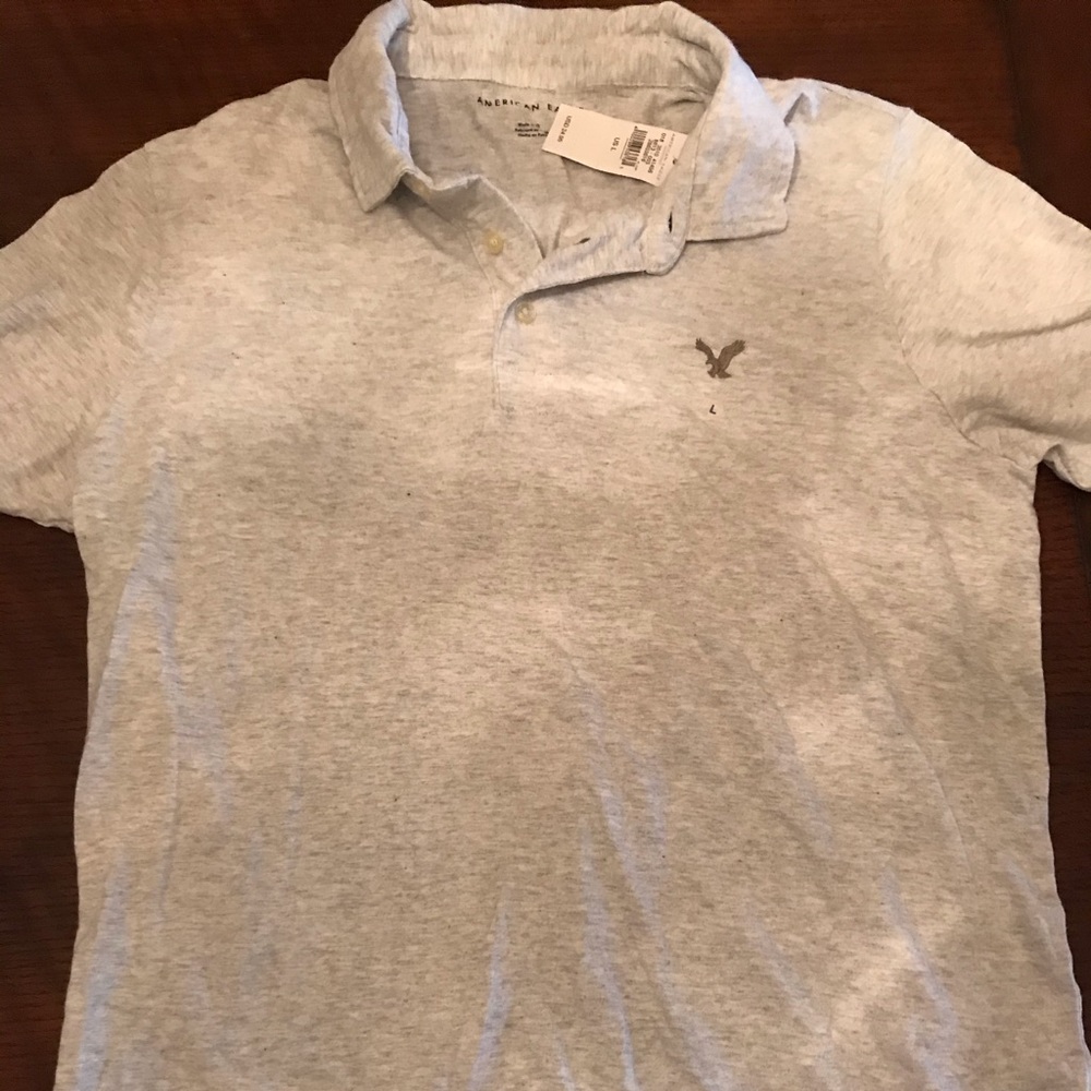 Light grey American Eagle polo